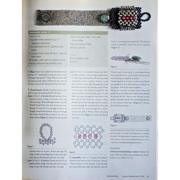 Beadwork Magazine August September 2008 Fall Jewelry Collection - Picture 12 of 15
